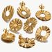 Stainless Steel Circular Perforated Flower Shaped DIY Earring Making Accessories, Earrings, Ear Pillar Accessories_ipsvogv.com