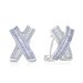 sterg Sier Fashionable And Light Zircon Geometric Arc Earrings_ipsvogv.com