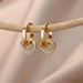 Women's Jewelry Heart Hollow Design Zircon Earrings Personality Simple Temperament Girls Earrings_ipsvogv.com