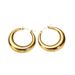 French style circular earrings with hollow crescent metal temperament that does not fade, large earrings, and high-end_ipsvogv.com