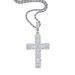 New Zircon Cross Pendant Hip Hop Fashion Trend Men's Necklace_ipsvogv.com