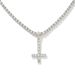 Unique Full Inverted Cross Necklace Hip Hop Rap Versatile Inlaid Diamond Pendant Tennis Chain Choker_ipsvogv.com
