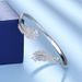 Using Crystal Elements Feather Bracelet For Women Full Diamond Light Luxury Open Bracelet High End Feel_ipsvogv.com