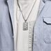 Hip hop personality US dollar titanium steel plated K gold pendant necklace inlaid with diamonds HIPHOP niche jewelry_ipsvogv.com