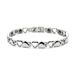 Men And Women's Jewelry With Magnetic Health Fashion Couple Titanium Steel Bracelet Hollow Love_ipsvogv.com