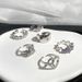 Fashionable And Versatile Diamond Inlaid Zircon Heart-shaped Star Opening Ins, Cool Style, Niche Personality, High-end_ipsvogv.com