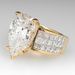 ring water drop pear shaped zircon ring female simple micro inlaid square diamond ring female_ipsvogv.com