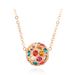 Unisex ball chain necklace, popular polished rose gold plated jewelry_ipsvogv.com