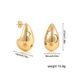 Fashion Niche Circle Water Drop French Advanced Design Simple 18 Metal Earrings Ladies Earrings_ipsvogv.com