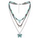 Jewelry turquoise necklace Bohemian style multi-layer layered collarbone chain NK24180_ipsvogv.com