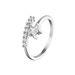 INS Trendy Korean Version Of Zircon Micro Inlaid Zircon Star Pearl Ring Female Design Temperament Index Finger Ring Open Design_ipsvogv.com