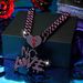 Fashion Jewelry Diamond NO LOVE English Letter Pendant Trendy Men's Personality Hip Hop Cuban Necklace_ipsvogv.com
