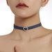 Fashionable And Vesatile Denim Cotton Fabic Choke Shot Collabone Haajuku Jewely Hinestone Heat Neck Chain_ipsvogv.com