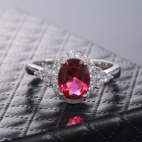 New recommendation classic temperament red ring micro set zircon fashion lady ring_ipsvogv.com