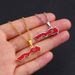 Morocco map pendant stainless steel necklace ethnic style female niche design light luxury geometric oil drop jewelry_ipsvogv.com