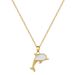 【 】 Shell Dolphin Light Luxury Charm Gorgeous Full Diamond Necklace Women's Versatile Clavicle Titanium Steel Chain 【 】 【 】 【 】_ipsvogv.com