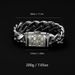 Hip Hop Men's 20mm Cuban Personality Plain Chain Copper Inlaid Zircon Bracelet_ipsvogv.com