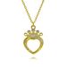 Hot Selling Copper Micro Inlaid Zircon DIY Jewelry Accessories Love Crown Cat Necklace_ipsvogv.com