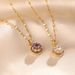 the Same Type Of Online Celebrity, Luck Turns, Titanium Steel Necklace, Female Rotatable Pendant, Flash Diamond,_ipsvogv.com