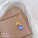 】 Angel 【 Ocean Heart Light Luxury Charm Gorgeous Full Diamond Necklace Women's Versatile Clavicle Titanium Steel Chain 【 】_ipsvogv.com