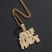 Full Diamond Letter SELFMADE Alloy Pendant Hip Hop Cuban Chain Male Personality Extraordinary Exaggerated Jewelry_ipsvogv.com