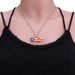 stainless steel oil drop Puerto Rico heart map pendant necklace hot selling men and women jewelry_ipsvogv.com