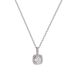 New Exquisite Micro-inlaid Small Square Zirconium Titanium Steel Necklace, Simple And Versatile Temperament Silver Collarbone Chain_ipsvogv.com