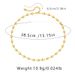 Copper plated K real gold chain minimalist INS style versatile clavicle chain love o shaped chain metal circle texture necklace_ipsvogv.com
