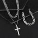 Jewelry Sets cross jewelry chain ring bracelet necklace 3 sets_ipsvogv.com