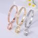 Three Row Diamond Star Bracelet For Women, Large Round Diamonds, Fully Inlaid Zircon Ring Bracelet, Rose Gold Hand Jewelry_ipsvogv.com