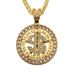 Hot selling hiphop, domineering and trendy men, exaggerated hip-hop with diamond inlaid US dollar pendant necklace_ipsvogv.com