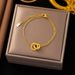 Roman Double Ring Necklace, Women's Titanium Steel Full Diamond Collarbone Chain, Fashionable, Versatile, High-end And_ipsvogv.com