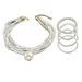Fashionable multi-layer pearl necklace bracelet, niche design, collarbone chain, elegant temperament, new accessory set_ipsvogv.com