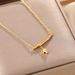 New Fashionable Titanium Steel Necklace For Women, Light Luxury Bamboo Knot Step By Step, High End Pendant, Clavicle_ipsvogv.com