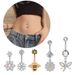 Women's Jewelry Zircon Belly Button Ring Belly Button Nail Piercing Jewelry_ipsvogv.com