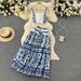 Women Two piece set of short strapless suspender with three-dimensional chest pad and pleated skirt_ipsvogv.com