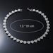 New heart-shaped diamond studded Cuban necklace, hip-hop style bracelet, trendy men's punk accessory_ipsvogv.com