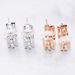 Double Ring Luck Beads Full Diamond Single Ring Earrings For Women Elements Crystal Earrings_ipsvogv.com