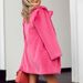 Women's Clothing suit collar mid length waist belt style fur jacket top _ipsvogv.com