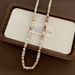 Small Niche, Light Luxury, High-end, 2024 New Necklace For Women, Personalized, Natural Stone Bead Collarbone Chain_ipsvogv.com