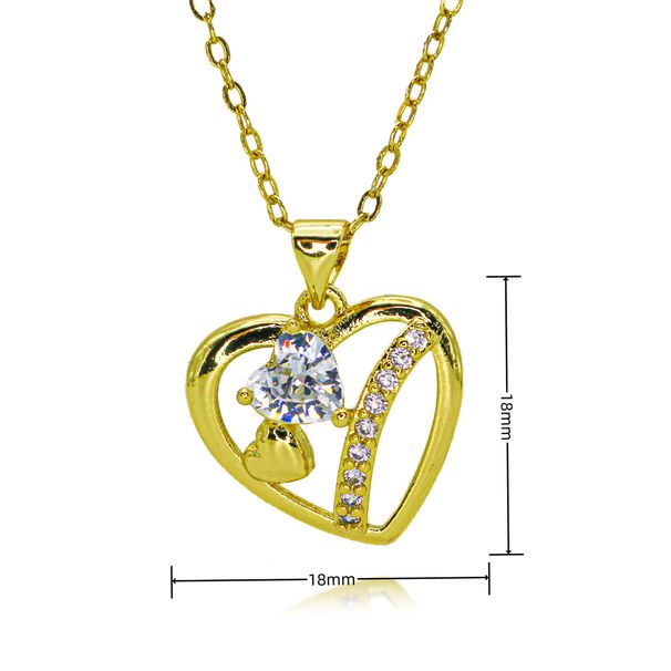Hot Selling Copper Micro Inlaid Zircon DIY Jewelry Accessories Love Crown Cat Necklace_ipsvogv.com