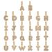 Hip hop necklace rock sugar square zirconium English letter pendant fashion hip hop men and women letter trendy personality necklace_ipsvogv.com