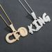 Unisex Hip Hop Burr Letter Pendant Necklace Uppercase DIY Letter Necklace Splicing Combination Personality Pendant Jewelry_ipsvogv.com