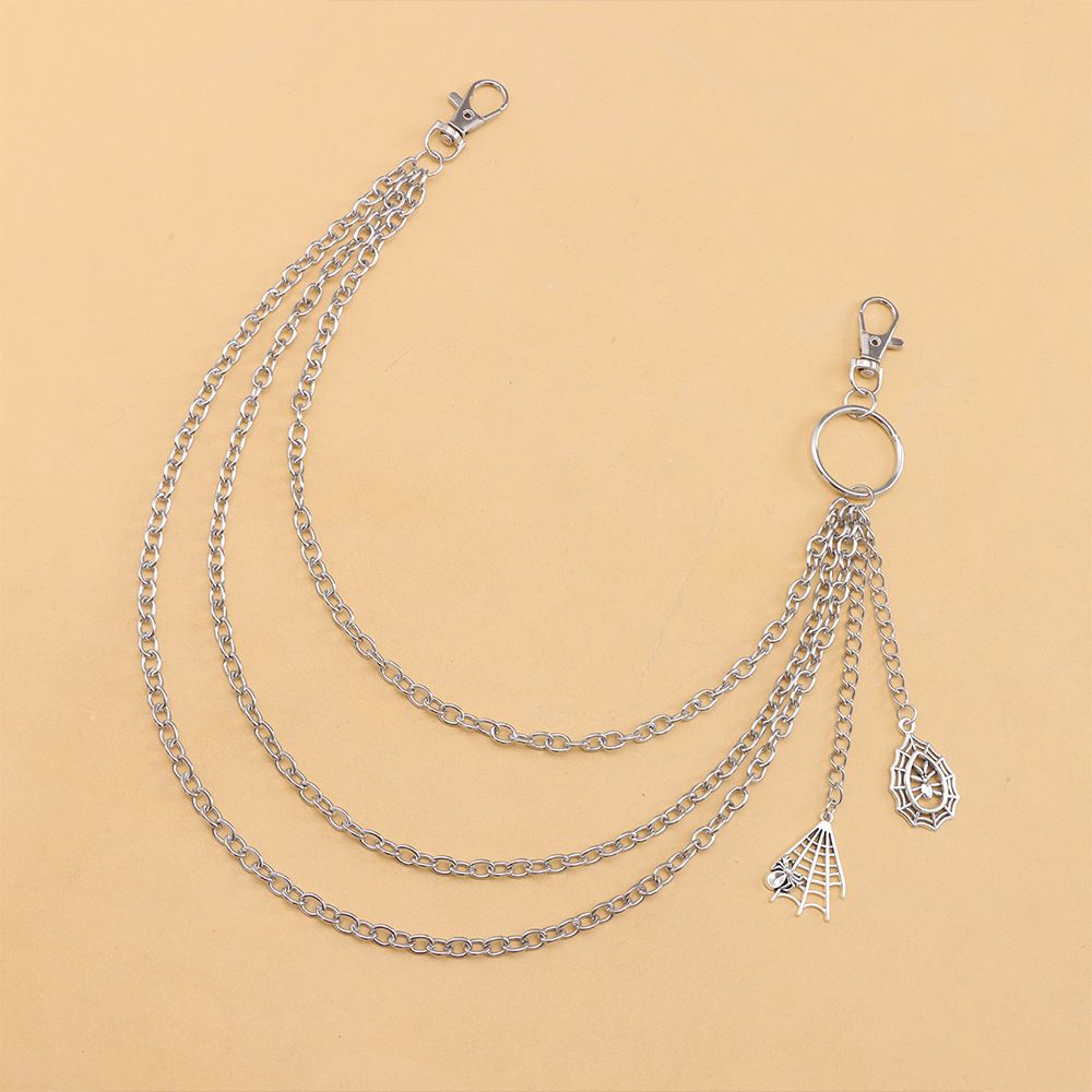Fashion Ac, Trendy Personality, Spider Web Pendant, Multi-layer Metal Pants Chain, Versatile Jeans, Clothing_ipsvogv.com