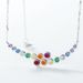 summer New Original Rainbow Bubble Necklace S925 Silver Colored Gem Clavicle Chain Niche Light Luxury Design_ipsvogv.com