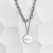 Korean Version Of Instagram Minimalist Letter Double Smiling Face Titanium Steel Necklace, Female Internet Celebrity_ipsvogv.com
