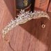 Women's Jewelry Elegant Leaf Crown Headband With Rhinestones For Wedding Bridal Party Prom Formal Occasions Dress Accessories_ipsvogv.com