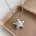 Ins Liquid Lava Irregular Moon Star Pendant Necklace Female Sweet Cool Spicy Girl Wind Clavicle Chain_ipsvogv.com