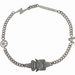 Fashionable And Versatile High Street Functional Style Metal Safety Buckle INS Men And Women Net Red Titanium Steel Short Retro Necklace_ipsvogv.com