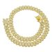 Hip hop style Cuban chain necklace for men and women full of diamonds, diamond shaped double rows of diamonds, trendy accessories necklace_ipsvogv.com